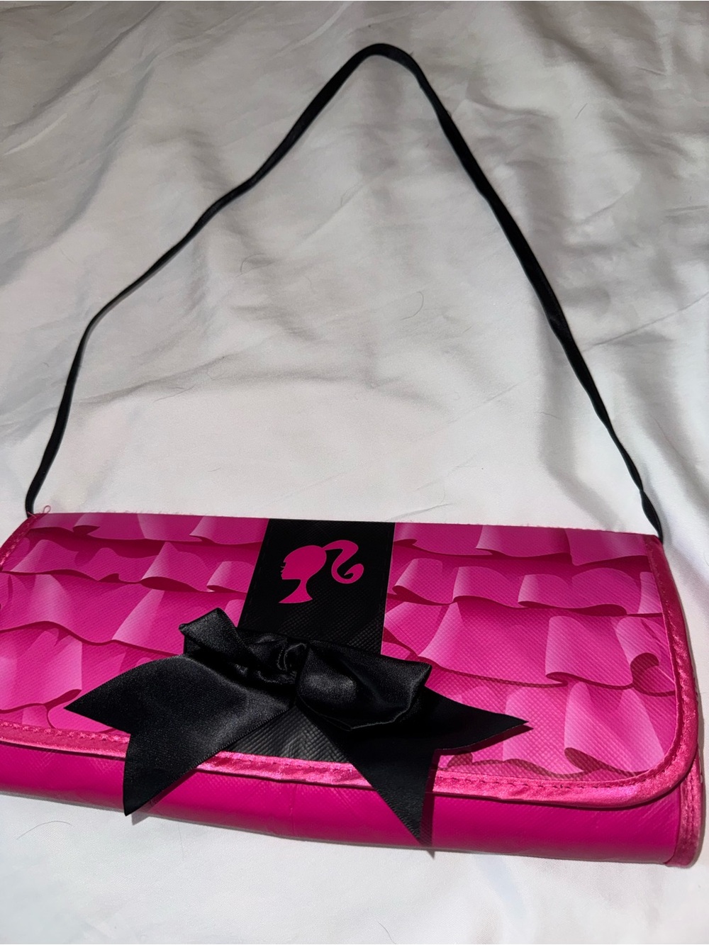 Barbie Pink Clutch Closet Purse Doll Wardrobe Carrying Case